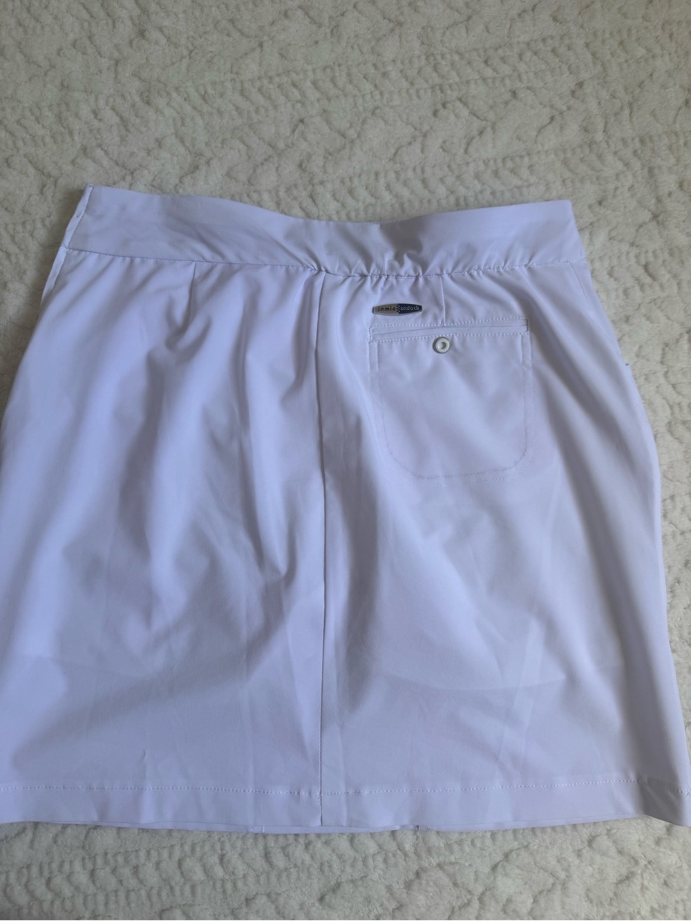 Jamie Sadock White Golf Skort Cargo Pockets Built In Shorts Size 6 - Picture 9 of 9